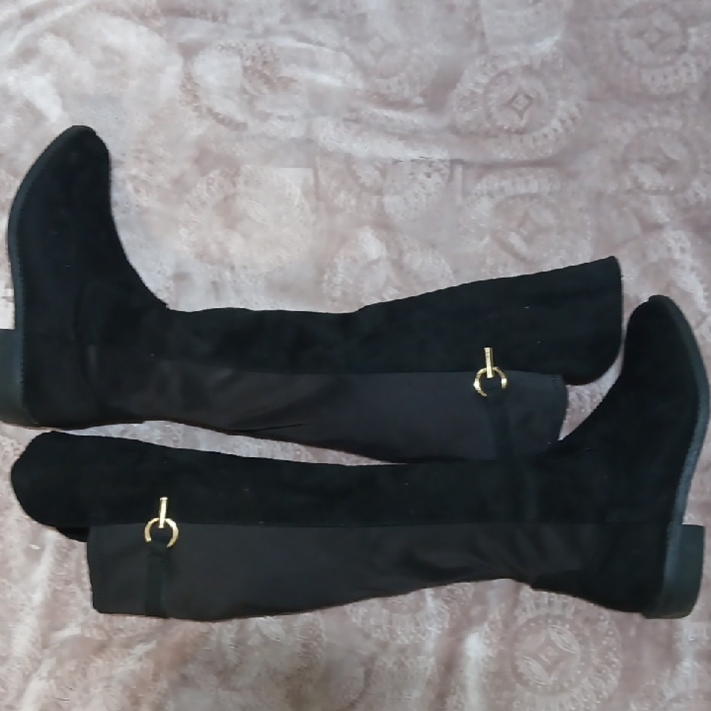 Rebel By Zigi Black Over the Knee Women's Boots